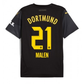 Borussia Dortmund Donyell Malen #21 Borte skjorte 2024-25 Kortermet